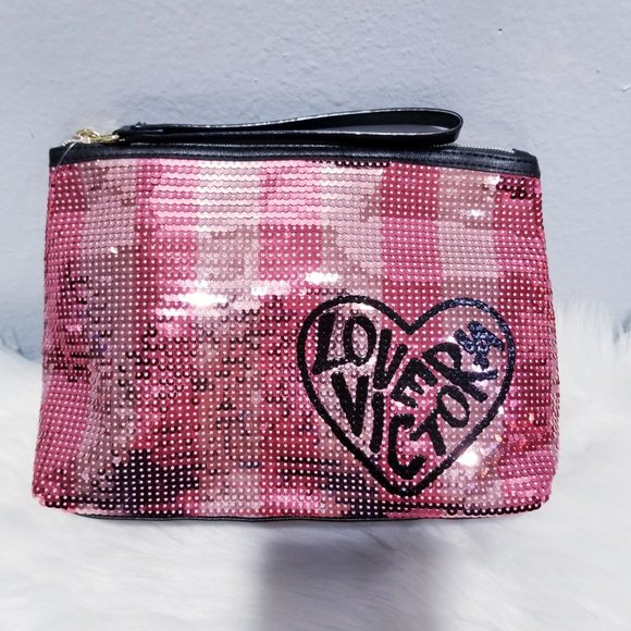 Victoria's Secret Handbags - New Victoria's Secret Sequin Make-up Bag